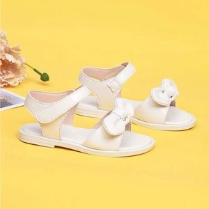 Girls Bow Detail Flat Sandals